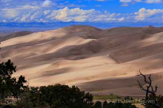 Great Sand Dunes from overlook point.