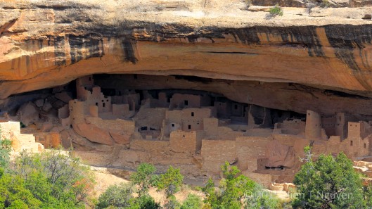 Cliff Palace the biggest cliff dwelling at Mesa Verde National Park. It has 150 rooms and 23 kivas.