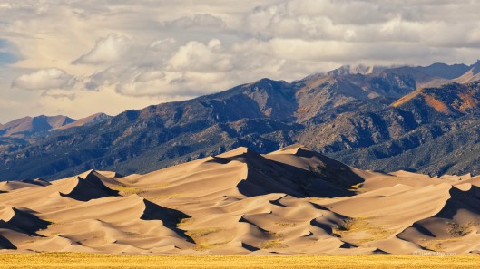 Great Sand Dunes at sunset.